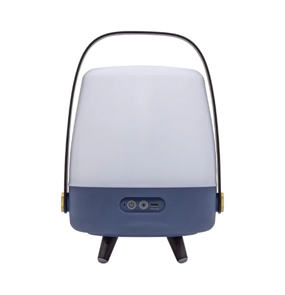 Lite-up Play Mini 8 W Bluetooth Lautsprecher Laufzeit bis 11 h  (Blau, Weiß, Holz) 