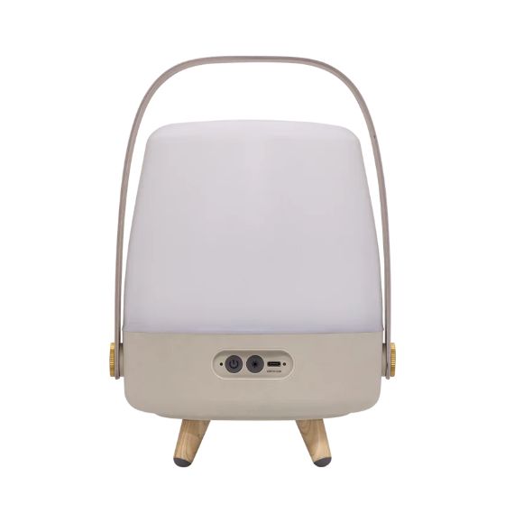Lite-up Play Mini 8 W Bluetooth Lautsprecher Laufzeit bis 11 h  (Sand, Weiß, Holz) 
