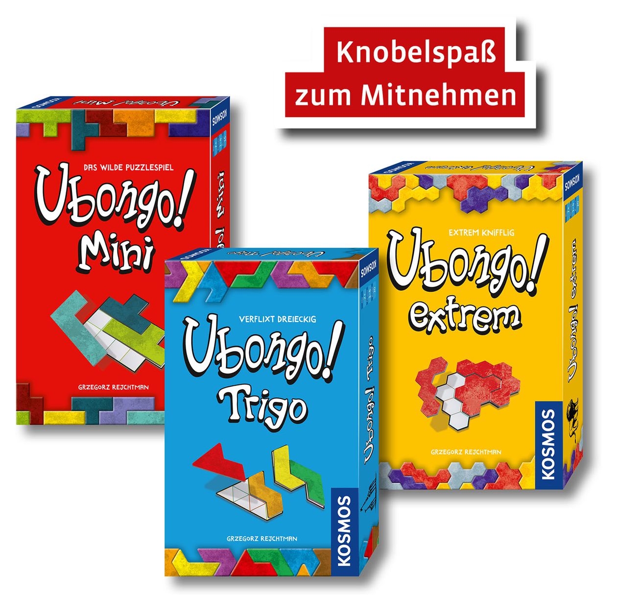 Ubongo Mini: Mitbringspiel Knobelspaß für Alle 