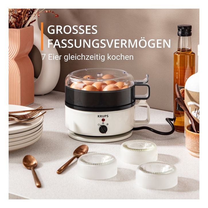 EG230115 Ovomat Super Eierkocher für 7 Eier  (Weiß) 
