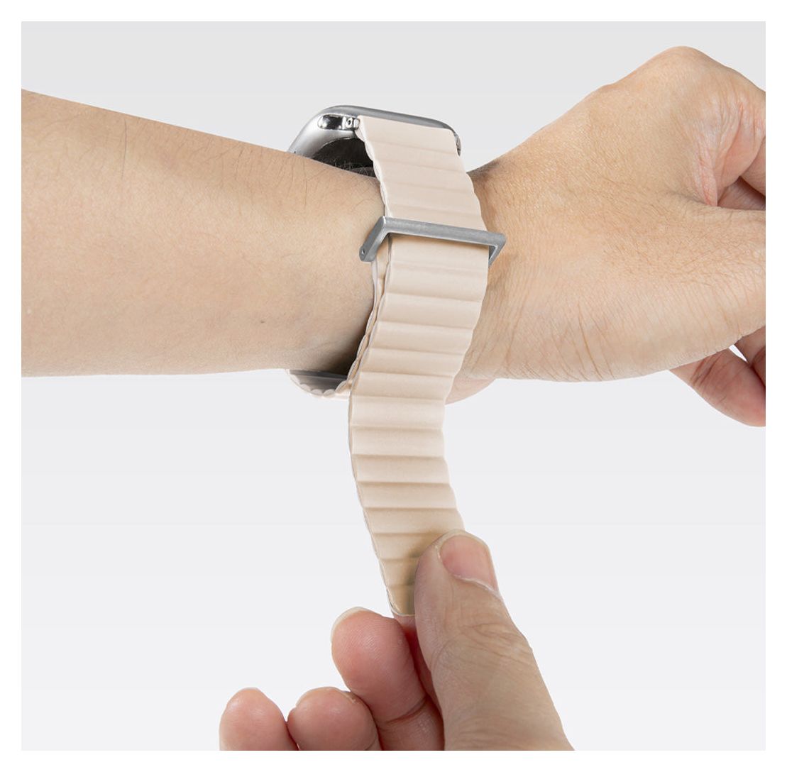 Novi Sport Armband Watch Series 4-10/Watch SE/Watch Ultra 40/41/42 mm  (Beige, Karamell) 