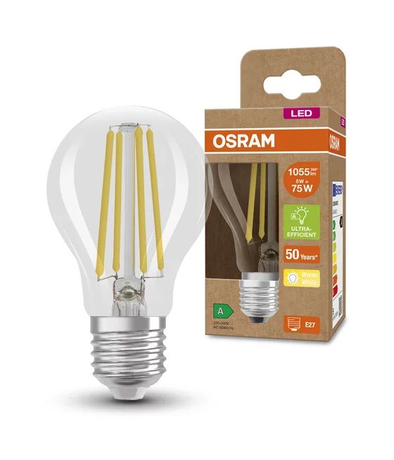 Classic LED Lampe Tropfen E27 EEK: A 1055 lm Warmweiß (3000K) entspricht 75 W 