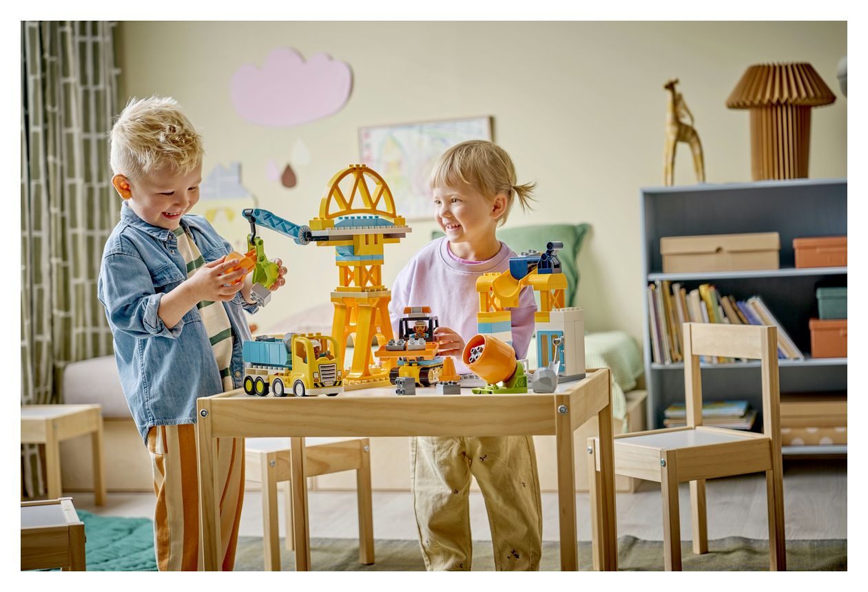 Baustelle mit Baufahrzeugen – 3-in-1-Set 