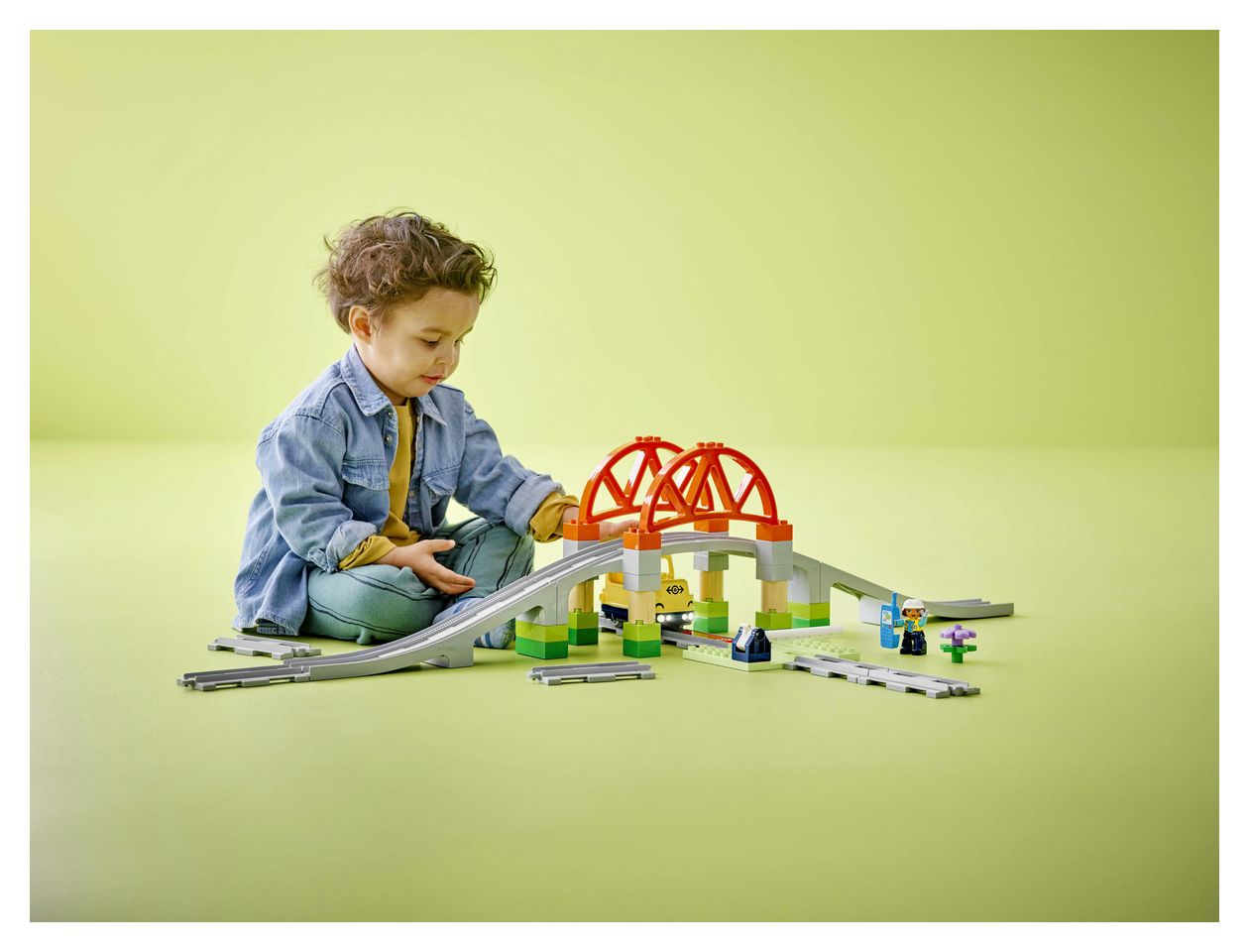 Eisenbahnbrücke und Schienen – Erweiterungsset 