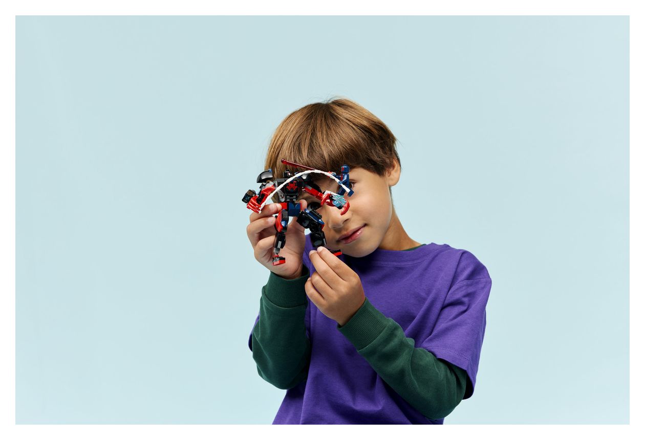 Miles Morales Mech vs. Spider-Man 2099 