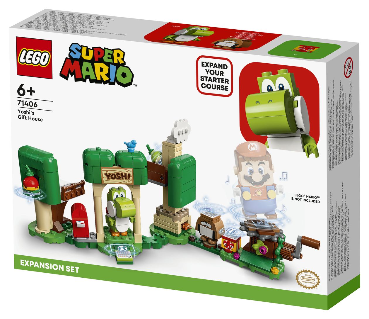 Super Mario Yoshis Geschenkhaus Erweiterungsset 246 Stück(e)  (Mehrfarbig) 