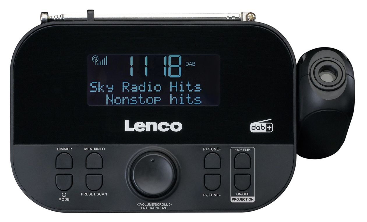 CR-615 DAB+, FM Radio Uhr  (Schwarz) 