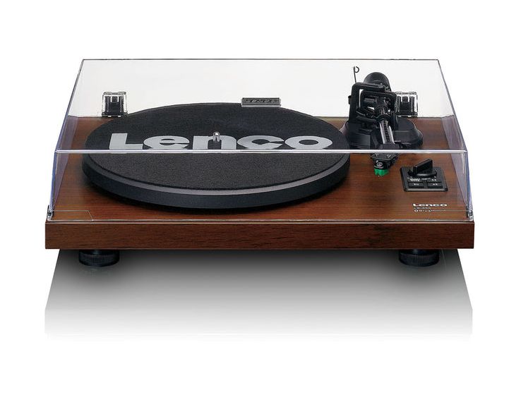 LS-600 Audio-Plattenspieler mit Riemenantrieb  (Schwarz, Holz) 