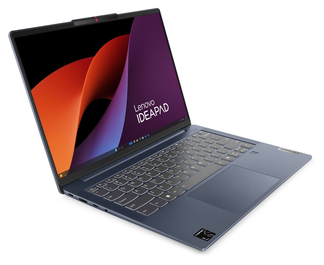 IdeaPad Slim 5 14Q8X9 WUXGA Notebook 35,6 cm (14 Zoll) 1920 x 1200 Pixel 32 GB Ram 1 TB SSD Windows 11 Home Qualcomm Snapdragon max. 3,4 GHz intern  (Blau) 