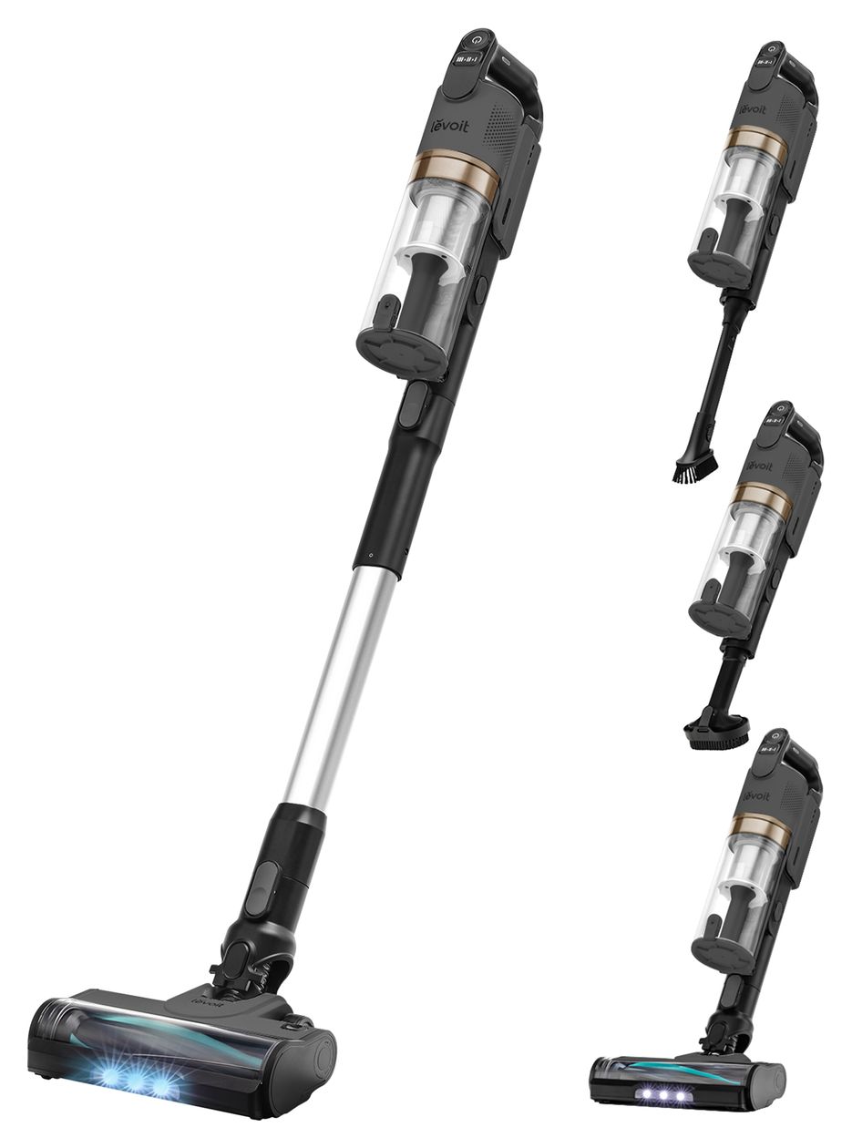 LSV-V201 Handstaubsauger Beutellos bis 50 min Laufzeit HEPA  (Schwarz) 