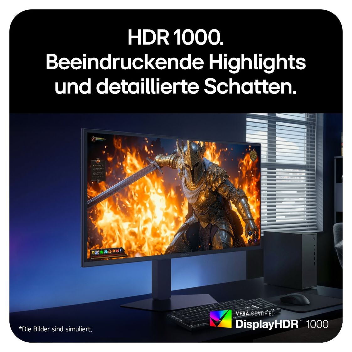 27GM950B-B.AEU Monitor 68,6 cm (27 Zoll) 16:9 1 ms 750 cd/m²  (Schwarz) 