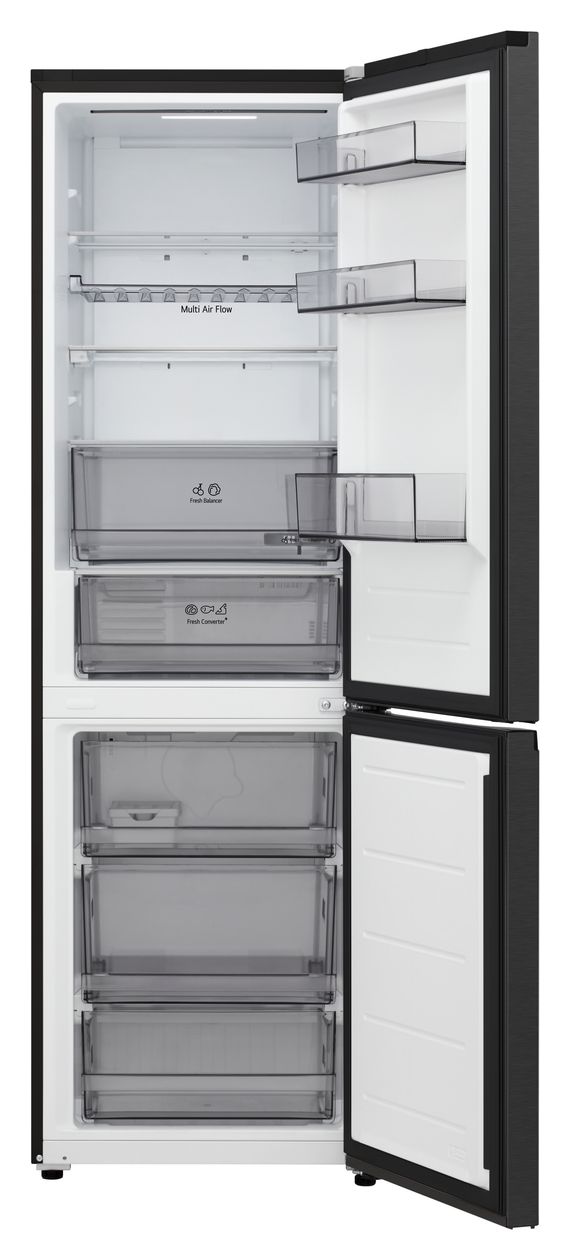 GBBS312BEV 220 l / 113 l Kühl-Gefrierkombi freistehend NoFrost 135 kWh Jahr  (Schwarz) 