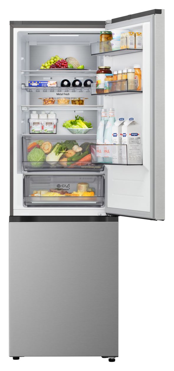 GBBS514CPY 220 l / 113 l Kühl-Gefrierkombi freistehend NoFrost 169 kWh Jahr  (Silber) 