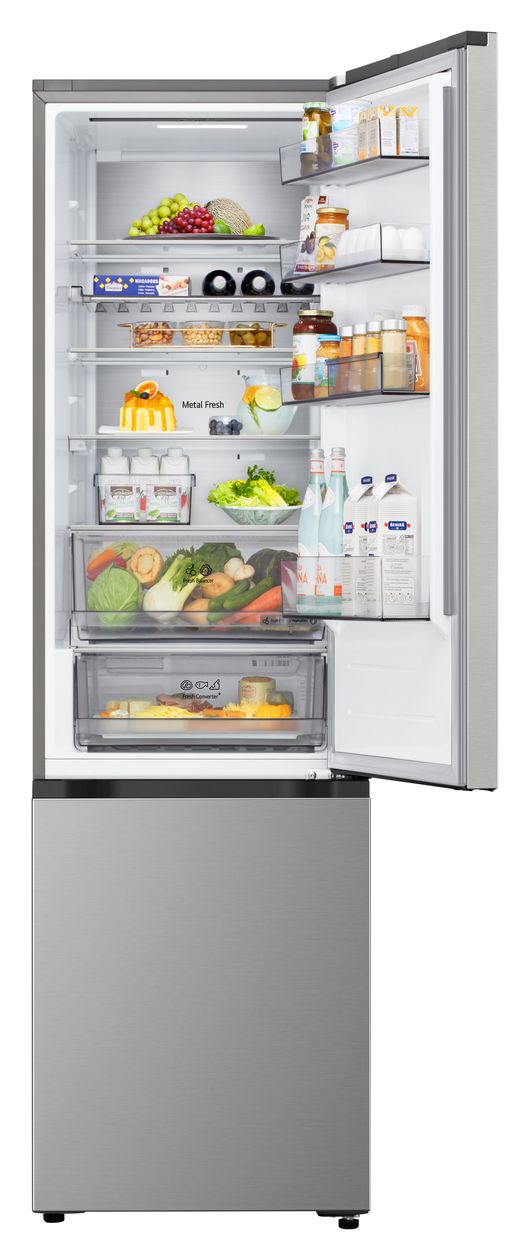 GBBS524APY 262 l / 113 l Kühl-Gefrierkombi freistehend NoFrost 112 kWh Jahr  (Silber) 