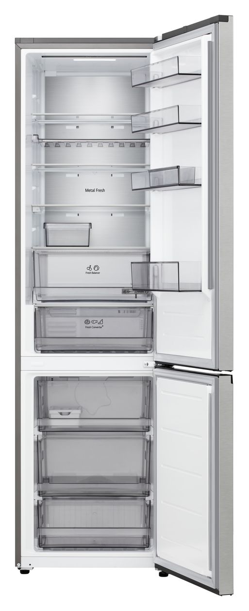 GBBS525APY 262 l / 113 l Kühl-Gefrierkombi freistehend 112 kWh Jahr  (Silber) 