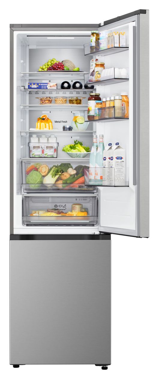 GBBS525CPY 262 l / 113 l Kühl-Gefrierkombi freistehend NoFrost 175 kWh Jahr  (Silber) 