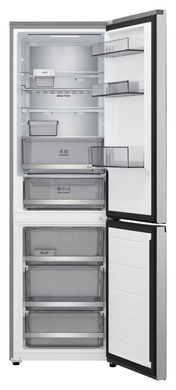 GBBS716AMB 220 l / 113 l Kühl-Gefrierkombi freistehend NoFrost 108 kWh Jahr  (Metallisch) 