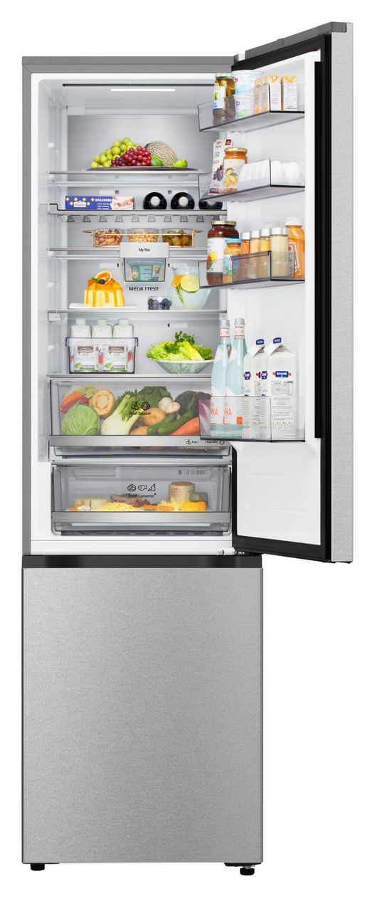 GBBS726AMB 262 l / 113 l Kühl-Gefrierkombi freistehend NoFrost 112 kWh Jahr  (Silber) 
