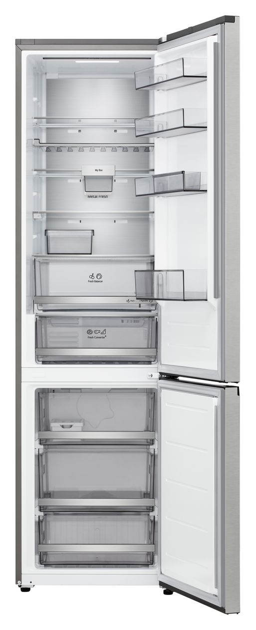 GBBS726BPY 262 l / 113 l Kühl-Gefrierkombi freistehend NoFrost 139 kWh Jahr  (Silber) 