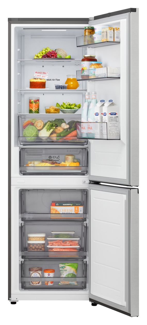 GBBSJ1CCPY 220 l / 113 l Kühl-Gefrierkombi freistehend NoFrost 169 kWh Jahr  (Silber) 