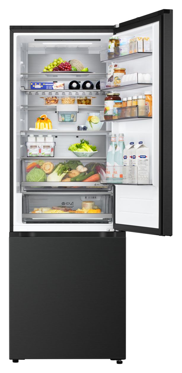 GBBW726CEV 326 l / 139 l Kühl-Gefrierkombi freistehend NoFrost 191 kWh Jahr  (Schwarz) 