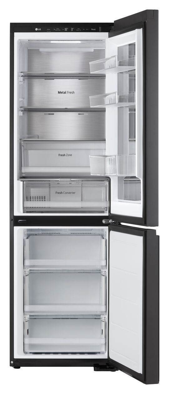 GBG5160CEV 239 l / 110 l Kühl-Gefrierkombi freistehend NoFrost 172 kWh Jahr  (Schwarz) 
