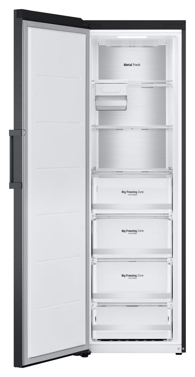 GFM61MCCSF 324 l / Kühlschrank freistehend EEK: D 211 kWh Jahr NoFrost  (Schwarz) 