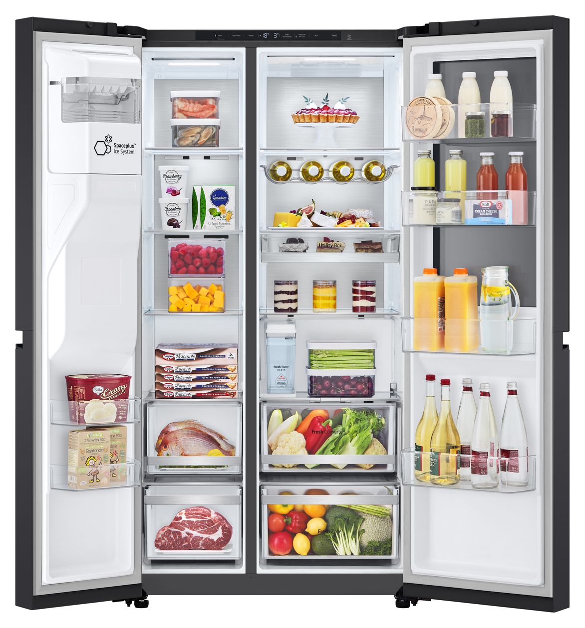 GSGE91EVAC Side-by-Side Kühl-/ Gefrierkombination 407 l / 221 l 220 kWh 1790 mm x 913 mm  (Schwarz) 