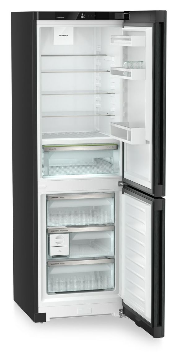 CBNbda5223-22 218 l / 103 l Kühl-Gefrierkombi freistehend NoFrost 109 kWh Jahr  (Schwarz) 