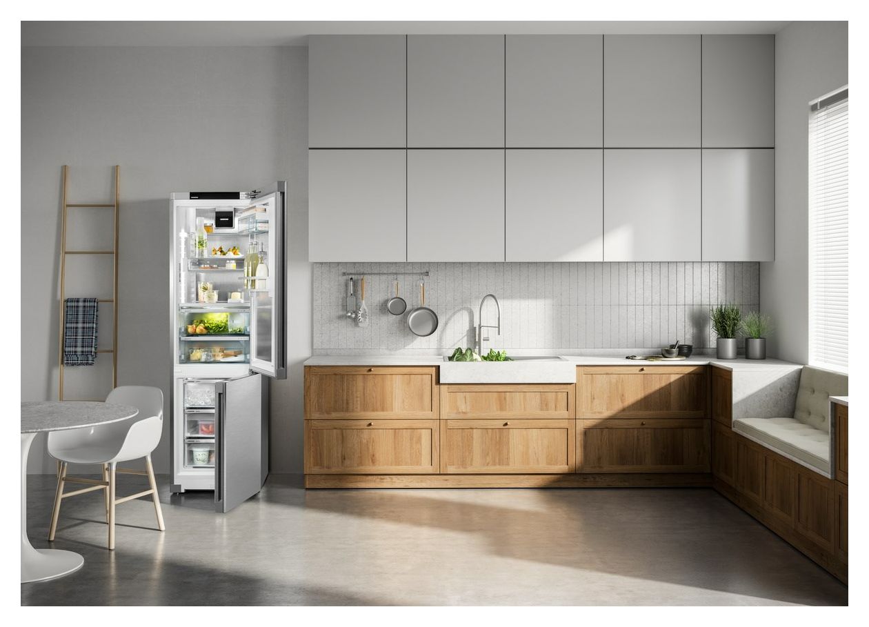 CBNstb579i-22 Peak 259 l / 104 l Kühl-Gefrierkombi freistehend NoFrost 144 kWh Jahr  (Silber) 