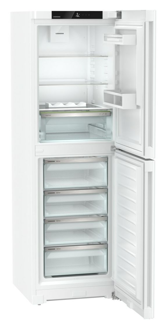 CNd5204-22 187 l / 132 l Kühl-Gefrierkombi freistehend NoFrost 202 kWh Jahr  (Weiß) 