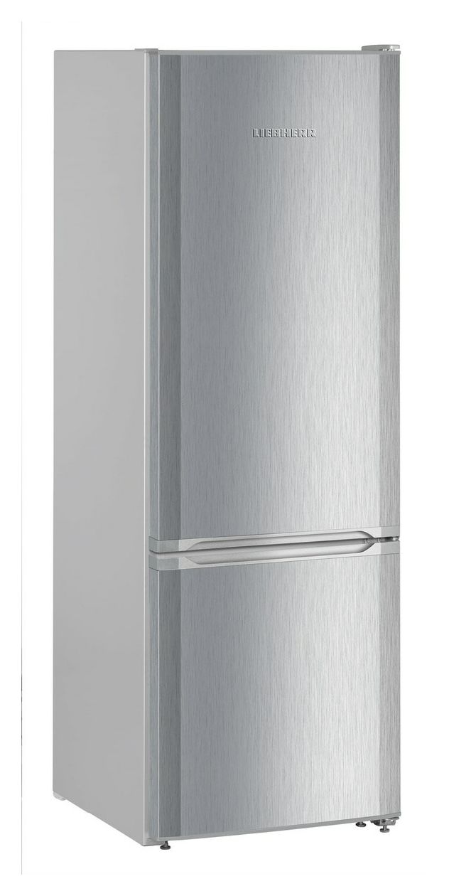 CUele2831-26 212 l / 54 l Kühl-Gefrierkombi freistehend 192 kWh Jahr  (Silber) 