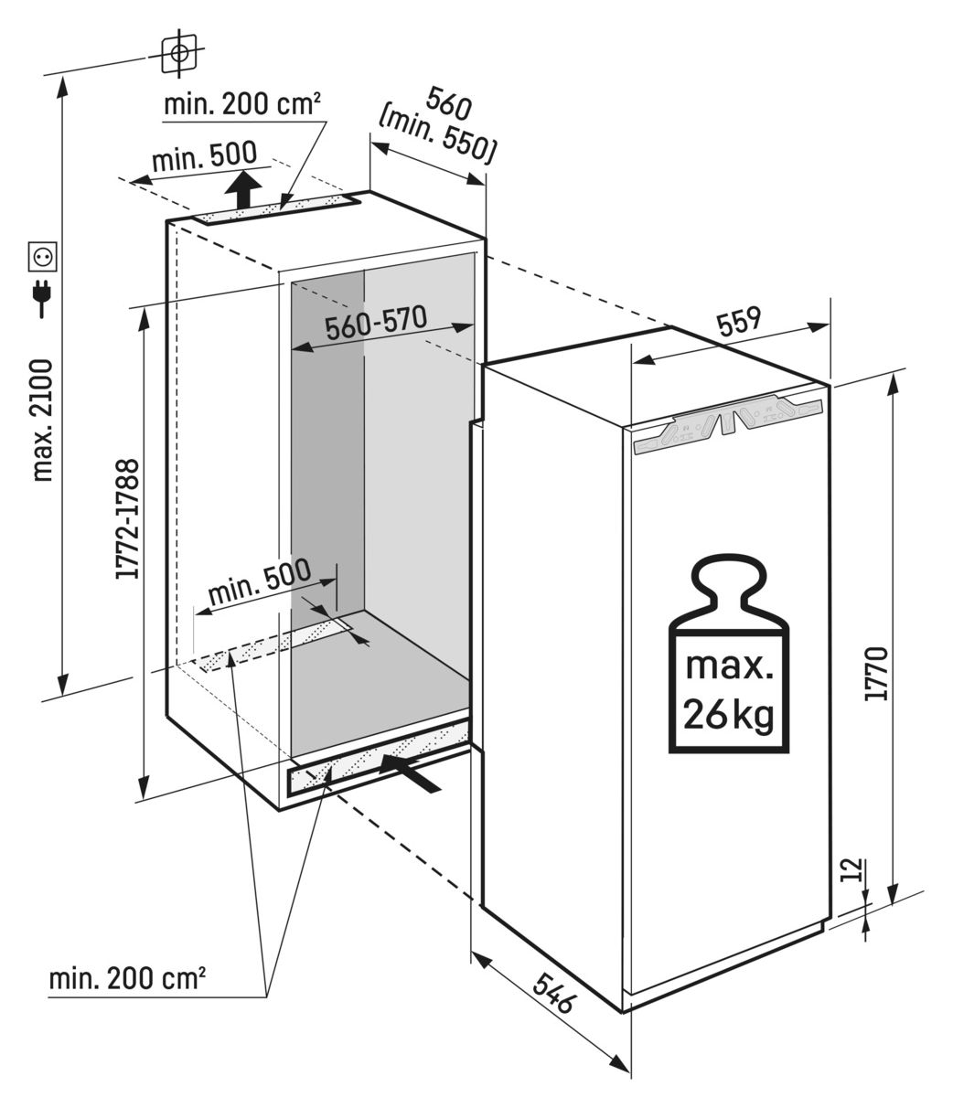 IRBd5120-22 Plus BioFresh 294 l Einbaukühlschrank EEK: D 125 kWh Jahr 