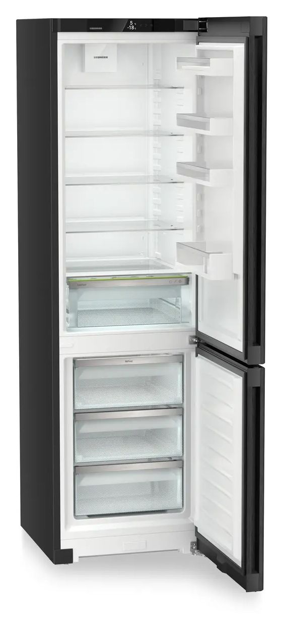 KGNbdc2063 268 l / 103 l Kühl-Gefrierkombi freistehend NoFrost 162 kWh Jahr  (Schwarz) 