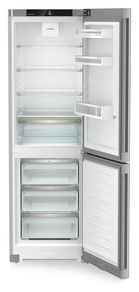 KGNsd52Vc03 Pure 227 l / 103 l Kühl-Gefrierkombi freistehend NoFrost 161 kWh Jahr  (Silber) 