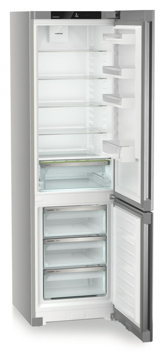 KGNsf57Va03 268 l / 103 l Kühl-Gefrierkombi freistehend NoFrost 104 kWh Jahr  (Edelstahl) 