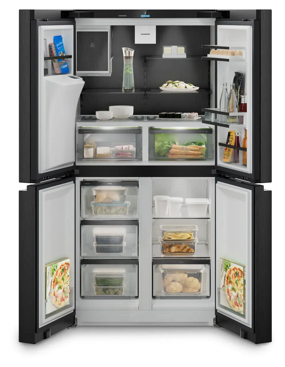 MBbsdi9028-20 Plus BioFresh Side-by-Side Kühl-/ Gefrierkombination French Door 309 l / 237 l 285 kWh NoFrost 1805 mm x 906 mm  (Edelstahl) 