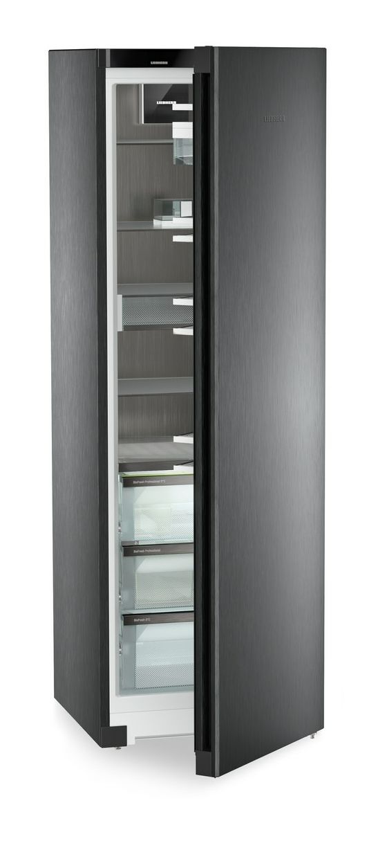 RBbsc528i-22 384 l / 384 l Kühlschrank freistehend EEK: C 107 kWh Jahr  (Schwarz, Edelstahl) 
