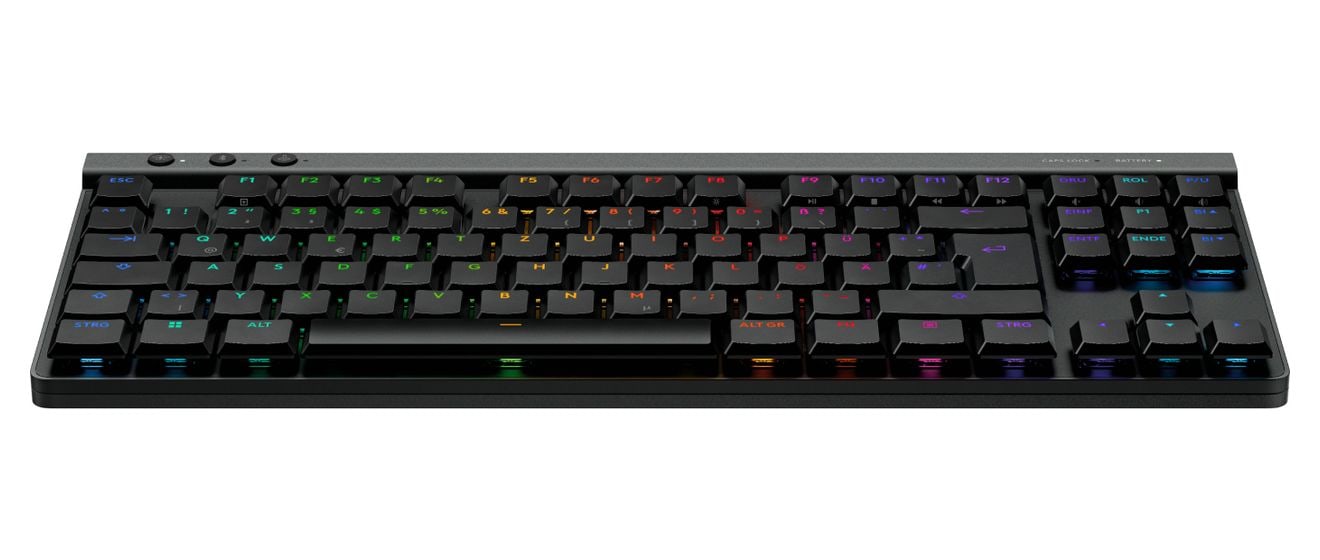 G515 RGB-LED Gaming Tastatur RF Wireless + Bluetooth 2.4 GHz  (Schwarz) 