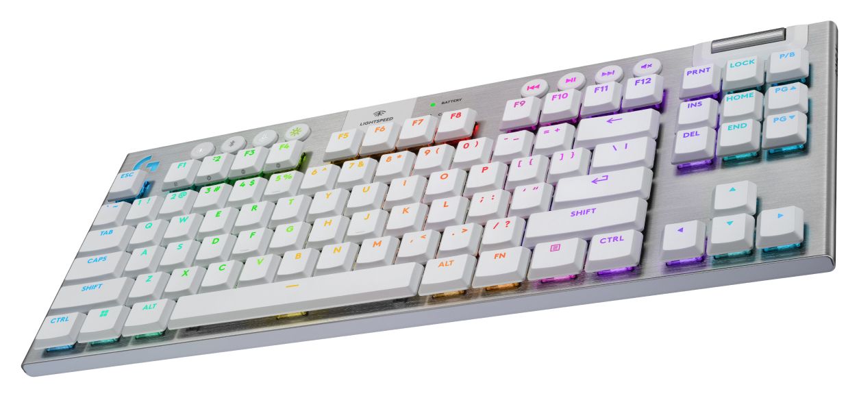 G915X Lightspeed LED Gaming Tastatur USB + RF Wireless + Bluetooth  (Weiß) 