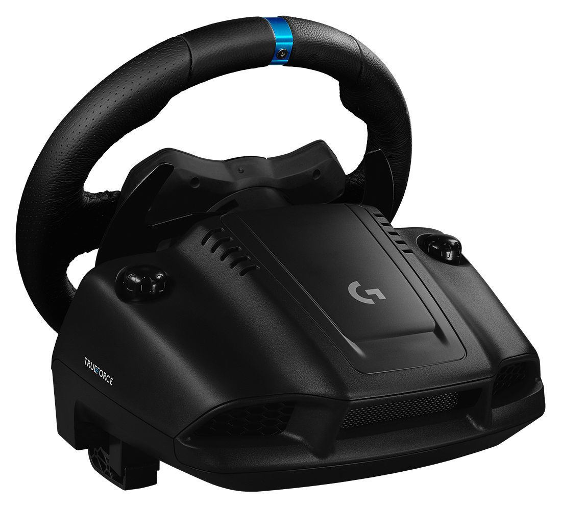 G923 Analog / Digital Lenkrad + Pedale für PC, PlayStation PS4, PlayStation PS5  (Schwarz) 