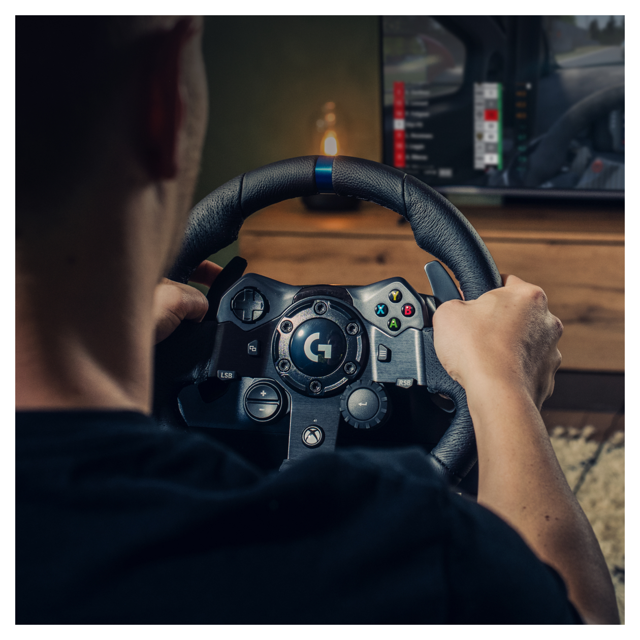 Logitech G G923 Analog / Digital Lenkrad + Pedale für PC, Xbox One