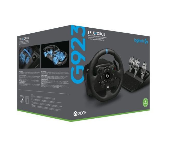 G923SE Lenkrad + Pedale + Joystick für Xbox, Xbox One, Xbox Series S, Xbox Series X  (Schwarz) 