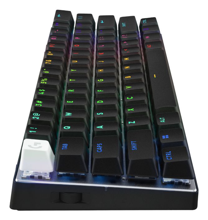 Pro X 60 RGB-LED Gaming Tastatur RF Wireless + Bluetooth 2.4 GHz  (Schwarz) 