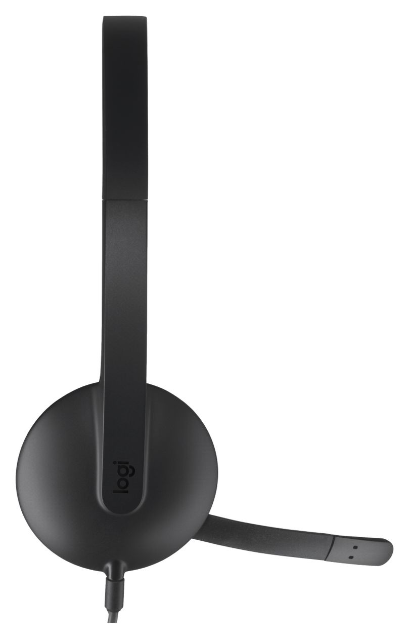 H340 Ohraufliegender Kopfhörer Kabelgebunden USB Typ-A  (Schwarz) 