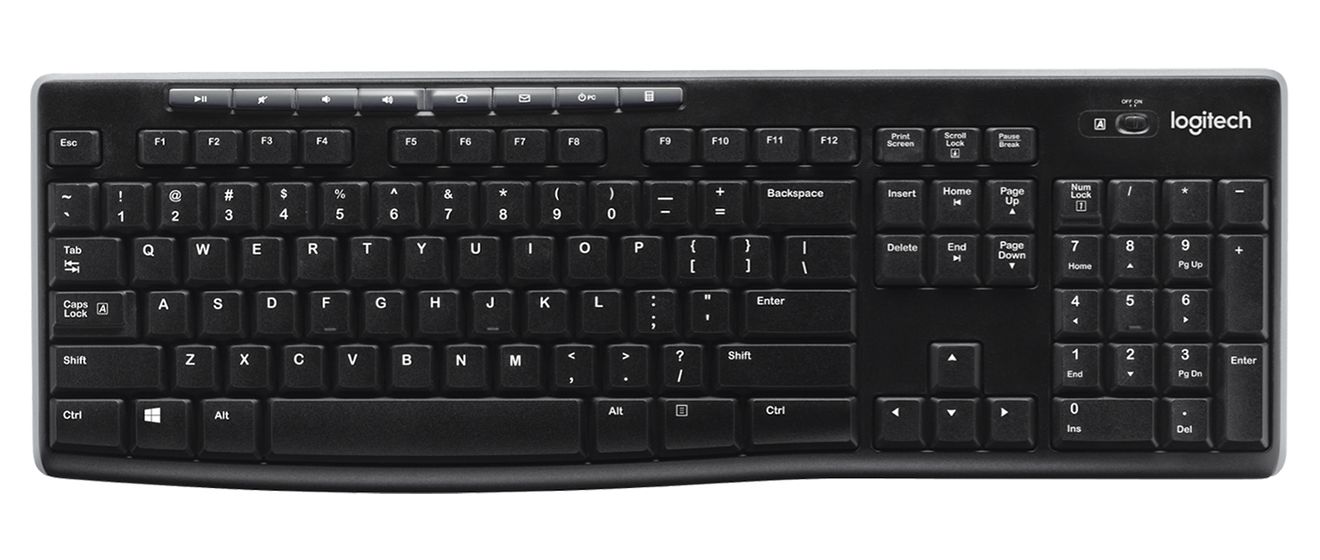 K270 Tastatur RF Wireless 2.4 GHz  (Schwarz) 