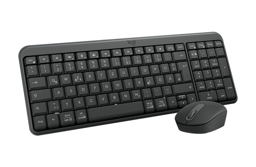 MK250 Compact Bluetooth Wireless Combo Universal Tastatur RF Wireless + Bluetooth 2.4 GHz  (Graphit) 