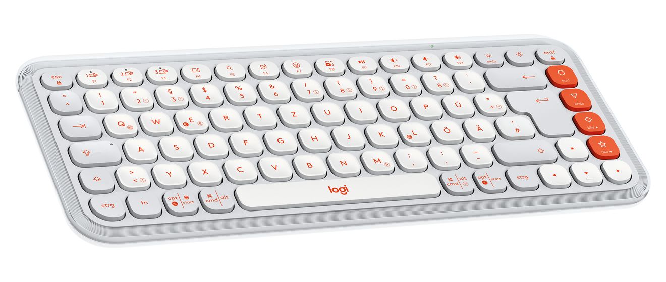 POP Icon Keys Universal Tastatur Bluetooth  (Weiß) 