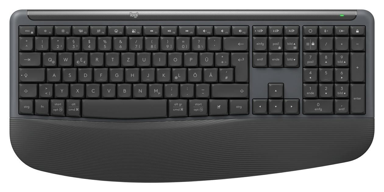 MK880 Signature Comfort Plus Combo Universal Tastatur RF Wireless + Bluetooth 2.4 GHz  (Graphit) 