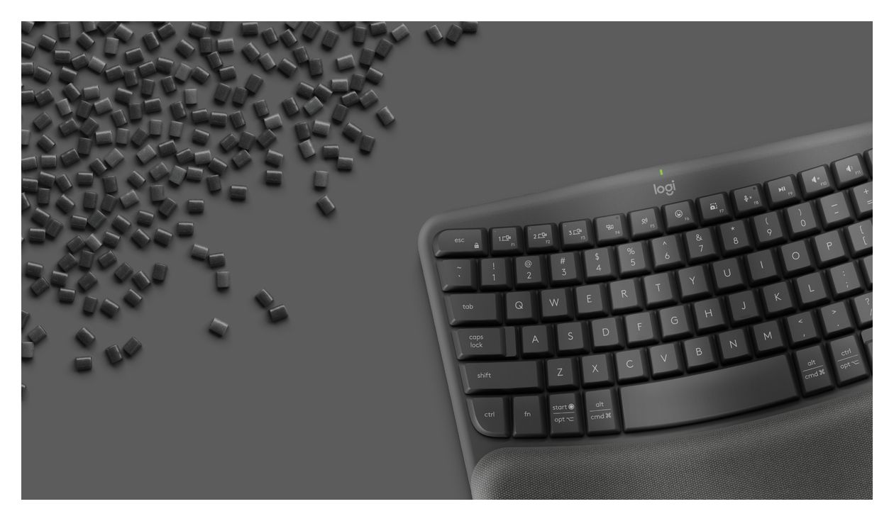 Wave Keys Büro Tastatur RF Wireless + Bluetooth 2.4 GHz  (Graphit) 